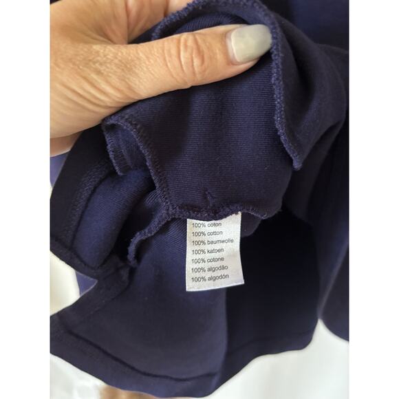 Lacoste Quarter Zip Sweatshirt 6 Mens XL Navy Blue - Picture 7 of 11